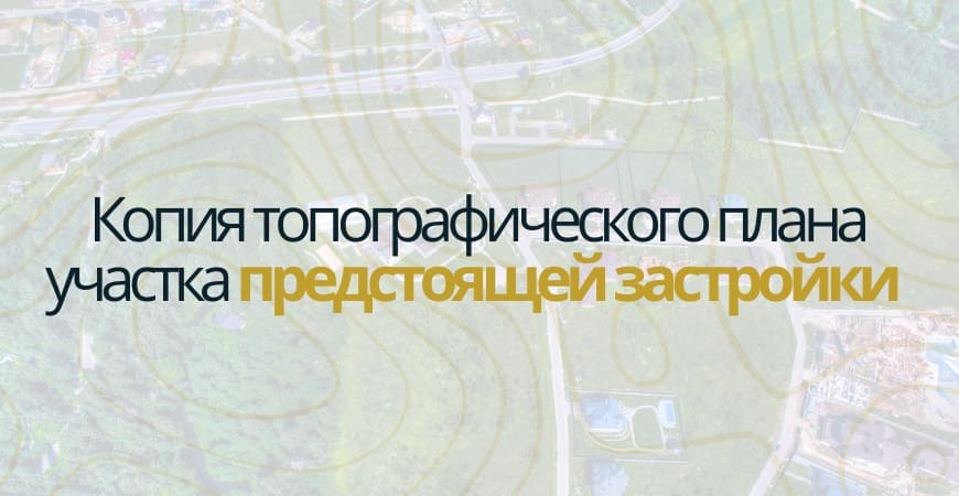 Копия топографического плана участка в Шемышейском районе